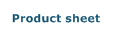 Product sheet